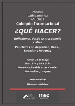 Coloquio Internacional de Museología Crítica en Montevideo