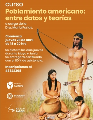 Museo Taddei invita a participar del curso presencial Poblamiento Americano