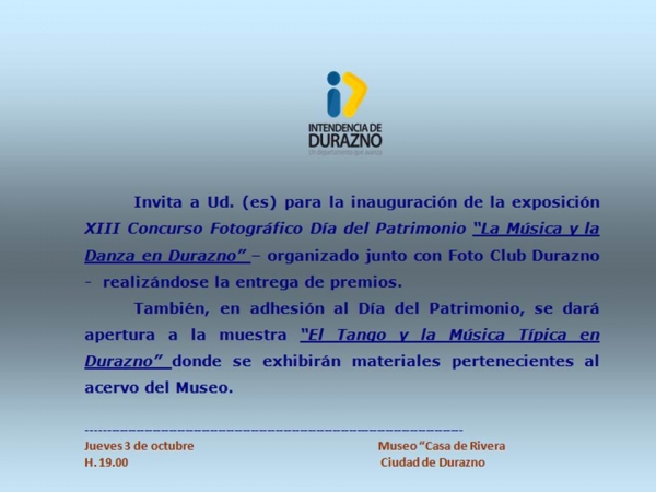 D&iacute;a del Patrimonio en el Museo 'Casa Rivera' de Durazno