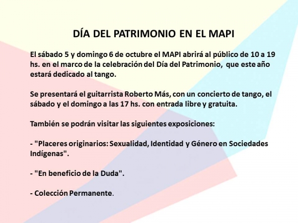 Día del Patrimonio en el Museo de Arte Precolombino e Indígena (MAPI) de Montevideo