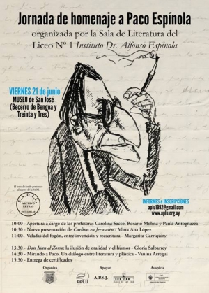 Homenaje a Paco Esp&iacute;nola en Museo de San Jos&eacute;. Viernes 21 de junio.