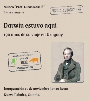 La exposición Darwin estuvo aquí, llega a Nueva Palmira