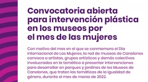 Canelones abre convocatoria para intervención plástica en museos por el mes de la mujer