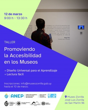 Inscripciones al taller presencial: Promoviendo la accesibilidad en Museos