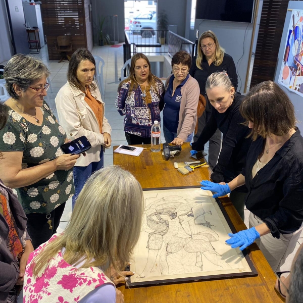 Actividad de conservación preventiva en el Museo de Artes Plásticas de Rivera