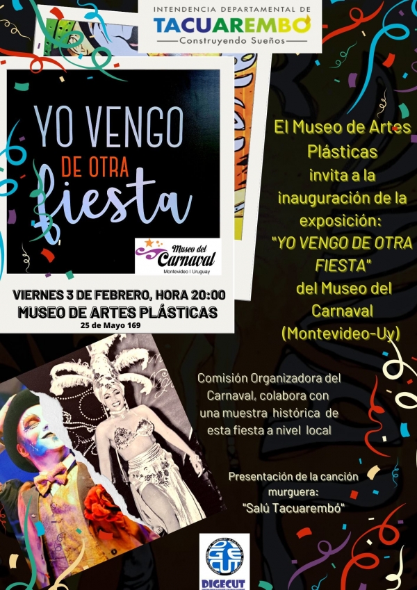 Inaugura en Tacuarembó la muestra itinerante “Yo vengo de otra fiesta”