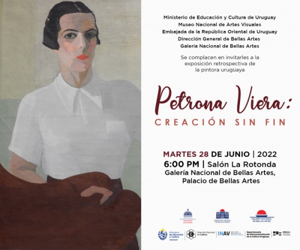 Inaugura exposición de Petrona Viera en República Dominicana