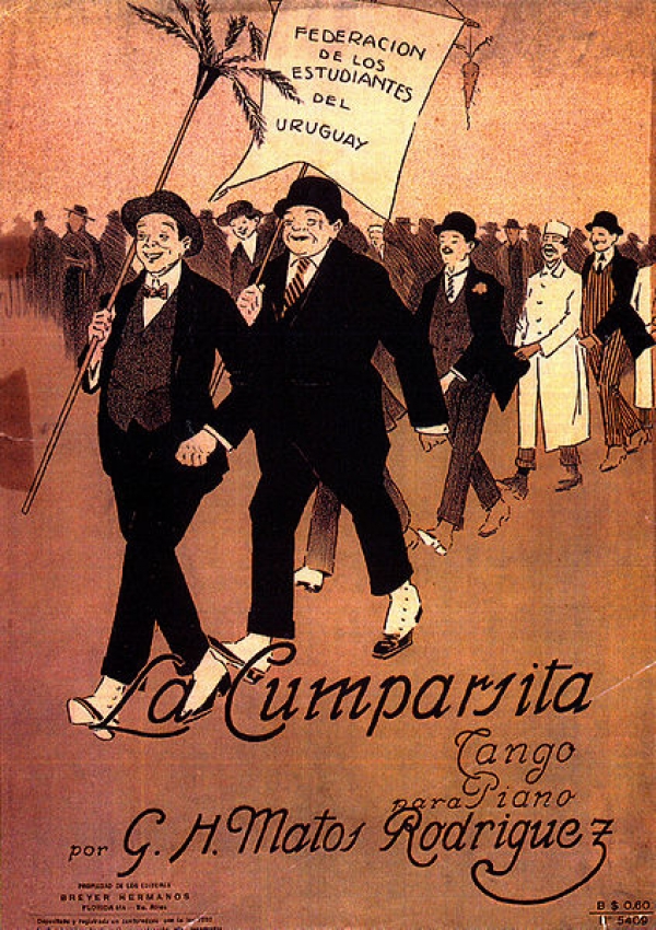 Car&aacute;tula de la partitura de La Cumparsita