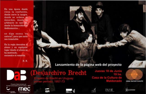 Presentación del proyecto (Des) Archivo Brecht y su página web