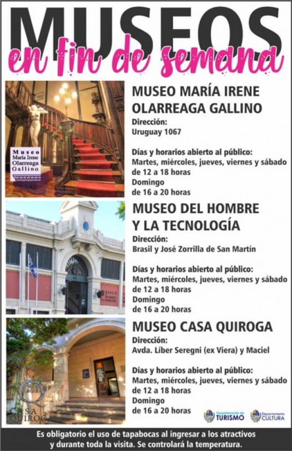 Museos de Salto abiertos en amplio horario, para conocer y disfrutar.