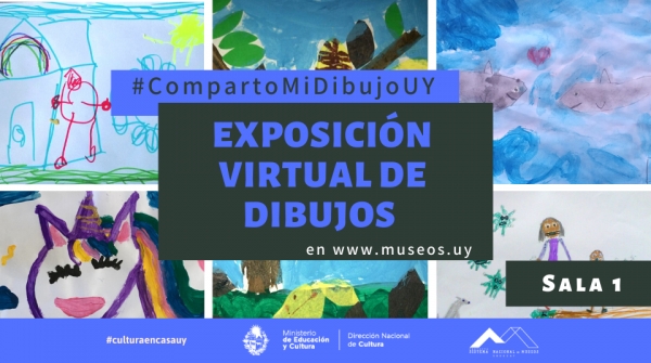 Exposición Virtual #CompartoMiDibujoUY. Inauguración y acceso a Sala Uno.