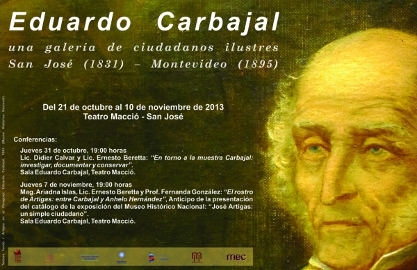 Exposición del Museo Histórico Nacional en el departamento de San José.